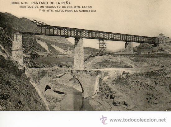 Postales: pantano de la pe&ntilde;a. a-14. hauser y menet - Foto 1
