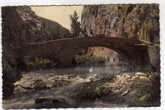 Postales: Jaraba 20 Puente del diablo. Ediciones Garcia Garrabella. Circulada. - Foto 1 - 36947805