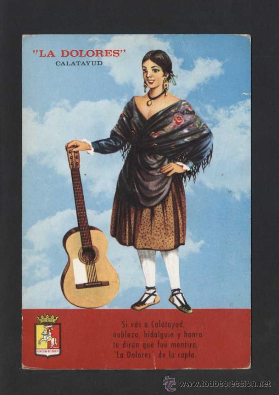 Postais: Calatayud *La Dolores* Ed. G. Garrabella - Zgz n&ordm; 1. Circulada 1970.