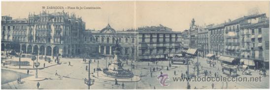 Postales: ZARAGOZA.- PLAZA DE LA CONSTITUCI&Oacute;N. - Foto 1
