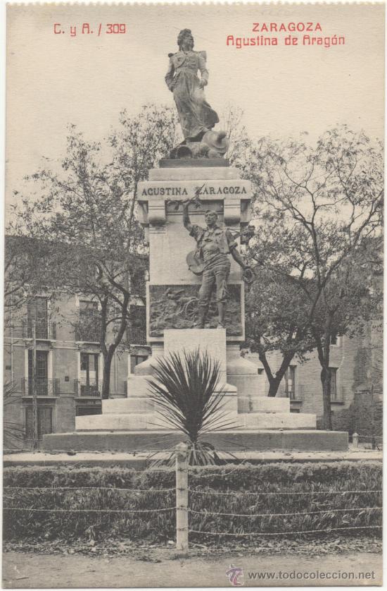 Postales: ZARAGOZA.- AGUSTINA DE ARAG&Oacute;N. - Foto 1