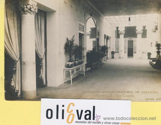 Postales: POSTAL-ZARAGOZA-3 EXPOSICION HISPANO-FRANCESA-FOYER GRAN CASINO- COYNE -P-01632