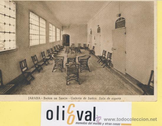 Postales: POSTAL-ZARAGOZA-JARABA BA&Ntilde;OS DE SERON.GALERIA DE BA&Ntilde;OS  HAUSET -P-01644