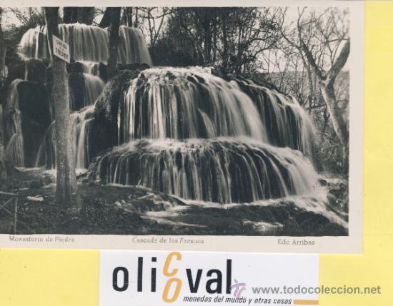 Postales: POSTAL-ZARAGOZA-3 MONASTERIO DE PIEDRA -CASCADA FRESNOS -ARRIBAS  -P-01656