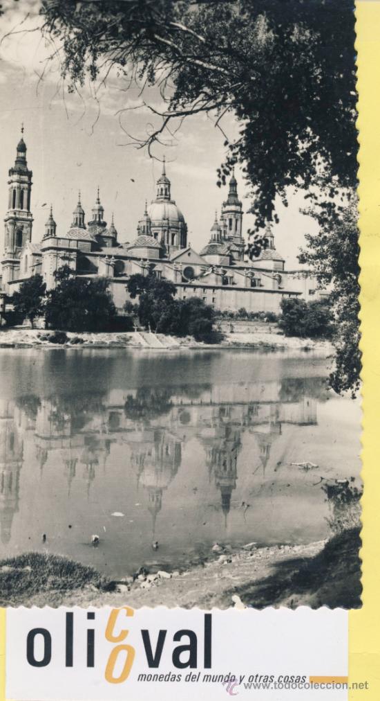 Postales: POSTAL-ZARAGOZA-25-EL PILAR - BASILICA EN 24-8-59 FALTA TORRE  -  -GARABELLA  -P-01660