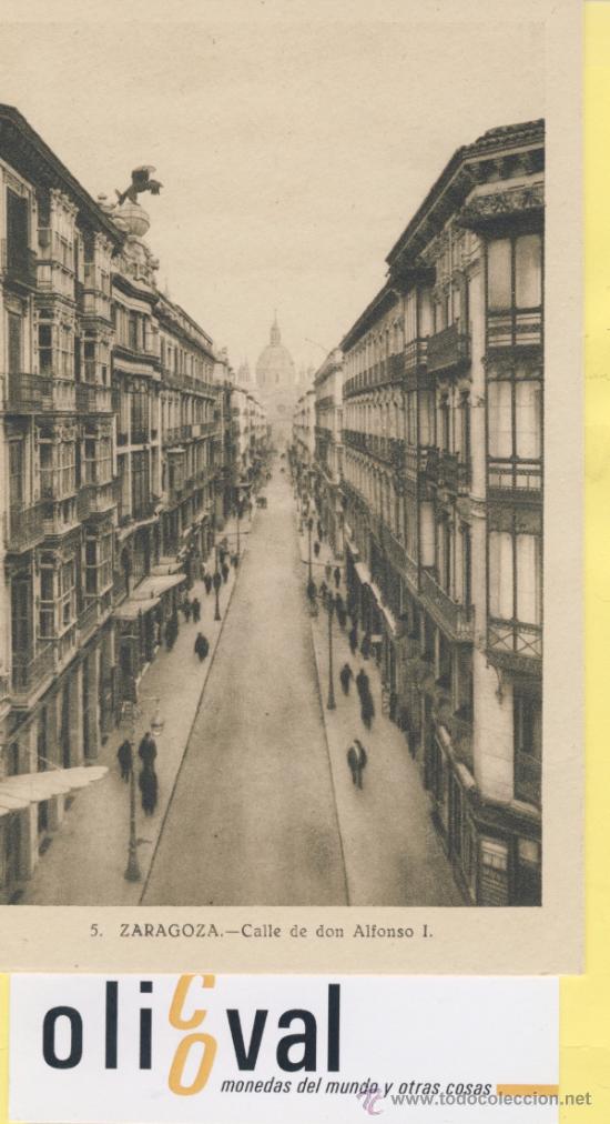 Postales: POSTAL-ZARAGOZA-5 -CALLE DON ALFONSO 1  -P-01665