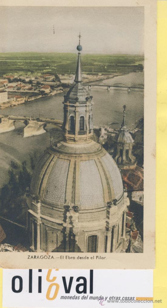 Postales: POSTAL-ZARAGOZA-EL EBRO DESDE EL PILAR -ARRIBAS -P-01668