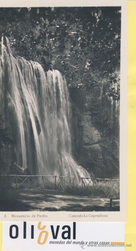 Postales: POSTAL-ZARAGOZA- 6 MONASTERIO DE PIEDRA- CASCADA LA CAPRICHOSA-ARRIBAS  -P-01682