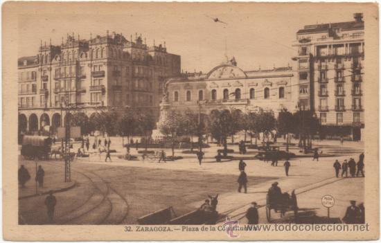 Postales: ZARAGOZA.- PLAZA DE LA CONSTITUCI&Oacute;N. - Foto 1