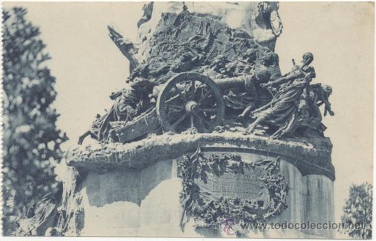 Postales: ZARAGOZA.- MONUMENTO A LOS SITIOS (DETALLE). - Foto 1
