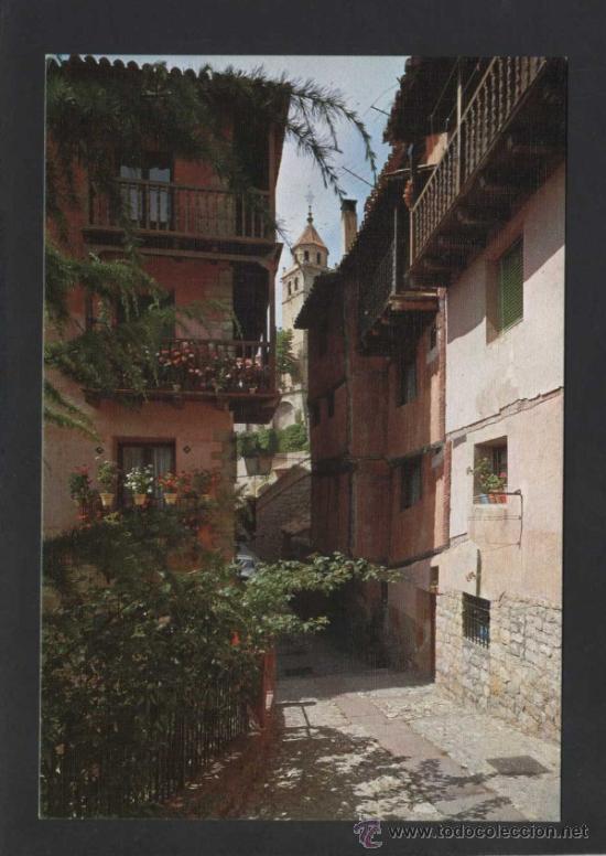 Postales: Albarrac&iacute;n *C/. Exma. Diputaci&oacute;n* Ed. Sicilia n&ordm; 35. Gofrada. Nueva.