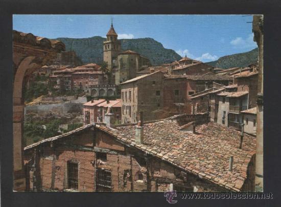 Postales: Albarrac&iacute;n *Ciudad Historial...* Ed. Sicilia n&ordm; 37. Gofrada. Circulada.