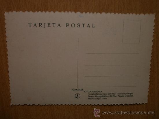 Postales: ZARAGOZA. - Foto 2