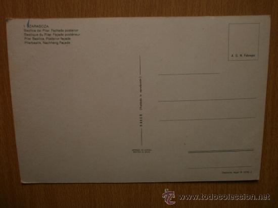 Postales: ZARAGOZA. - Foto 2