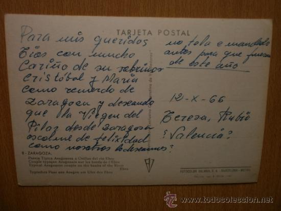 Postales: ZARAGOZA. - Foto 2