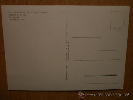 Postales: ZARAGOZA. MONASTERIO DE PIEDRA. - Foto 2