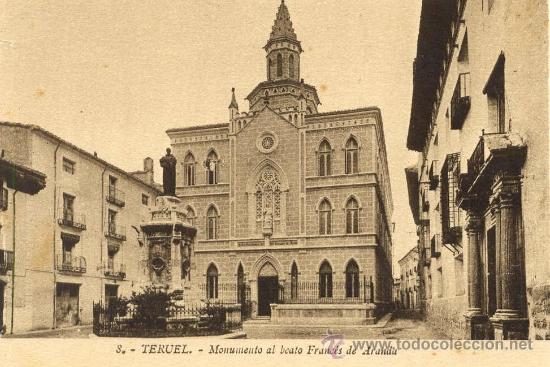 Postales: TERUEL Monumento Frances de Aranda - Obispado - Foto 1