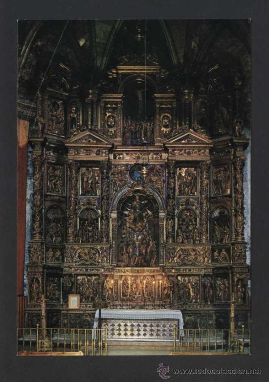 Postales: Alquezar *Retablo...* Ed. Ind. Pap. Oscense n&ordm; 21. Nueva.
