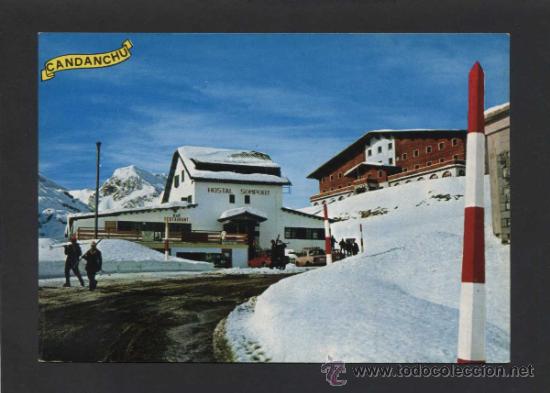 Postales: Candanch&uacute; *Estaci&oacute;n de esqu&iacute;...* Ed. Ind. Pap. Oscense - Fot. Pe&ntilde;arroya n&ordm; 79. Nueva.