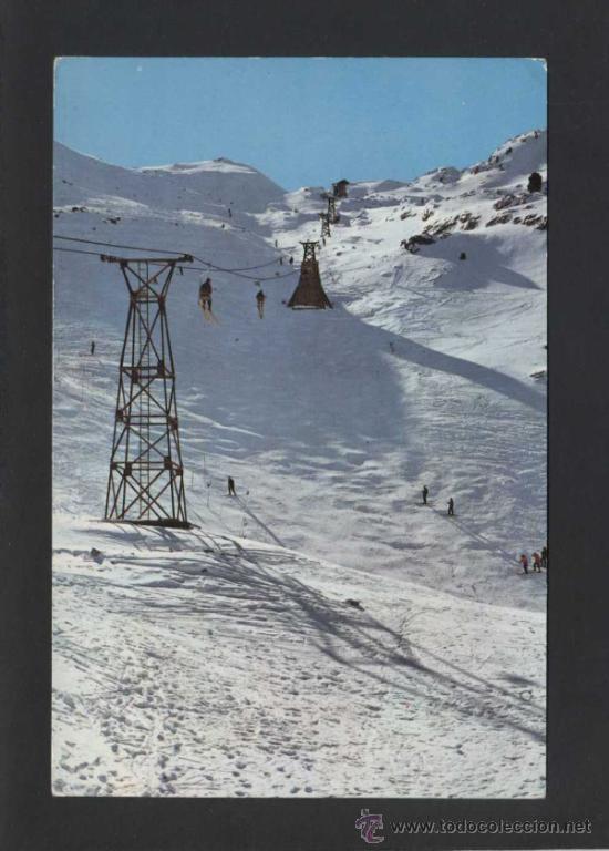 Postales: Candanch&uacute; *Hoya del Tobazo y Telesqu&iacute;* Ed. Sicilia n&ordm; 531. Circulada 1963.