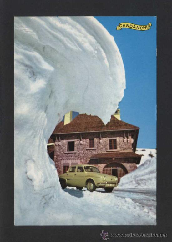 Postales: Candanch&uacute; *Visera de nieve en el Puerto de Somport* Ed. I. Pap. Oscense n&ordm; 85. Nueva.