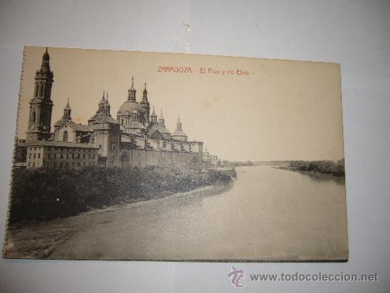 Postales: ZARAGOZA  EL PILAR Y RIO EBRO - Foto 1