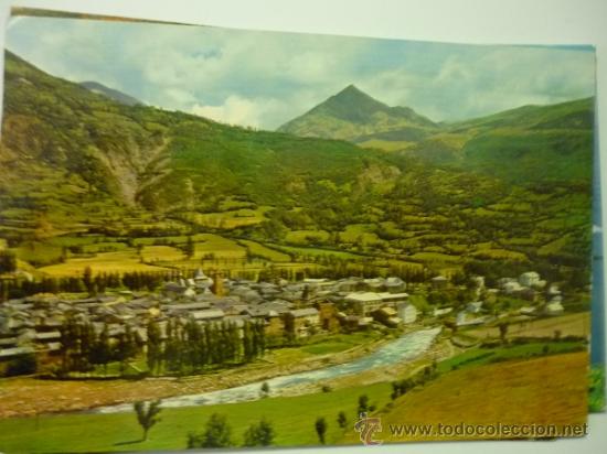 Postales: POSTAL BENASQUE-6-VISTA GENERAL .-RIO ESERA