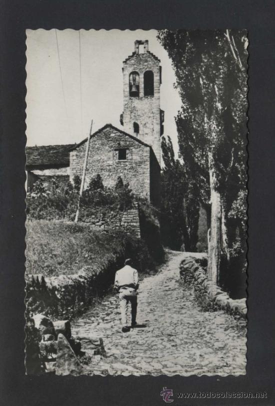 Postales: Lin&aacute;s de Broto *Yglesia...* Sin datos editor n&ordm; 56. Circulada.