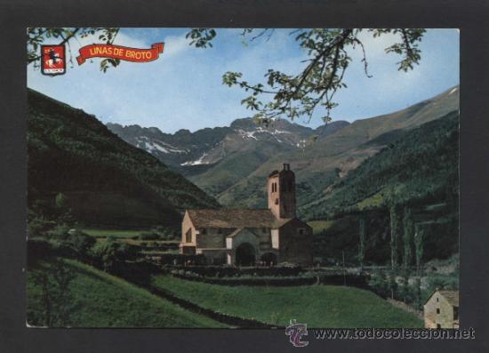 Postales: Lin&aacute;s de Broto *En la carretera...* Ed. Pap. Oscense n&ordm; 248. Nueva.