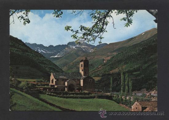 Postales: Lin&aacute;s de Broto *Iglesia...* Ed. Foto Pe&ntilde;arroya. Nueva.