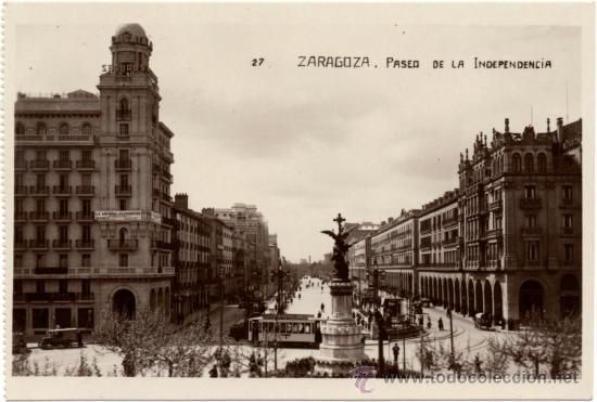 Postales: ZARAGOZA.- PASEO DE LA INDEPENDENCIA. - Foto 1