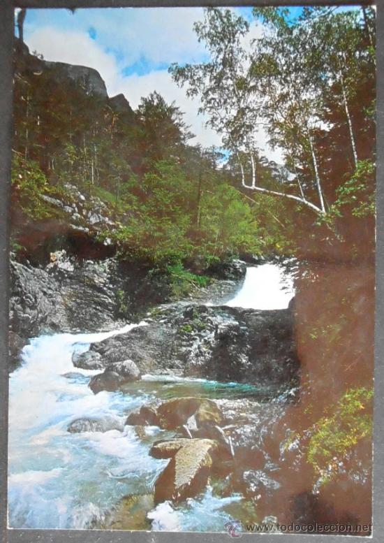 Postales: (176)POSTAL SIN CIRCULAR,PARQUE NACIONAL DE ORDESA,CASCADA TOMBORROTERA EN EL RIO ARAZAS, PIRINEO AR