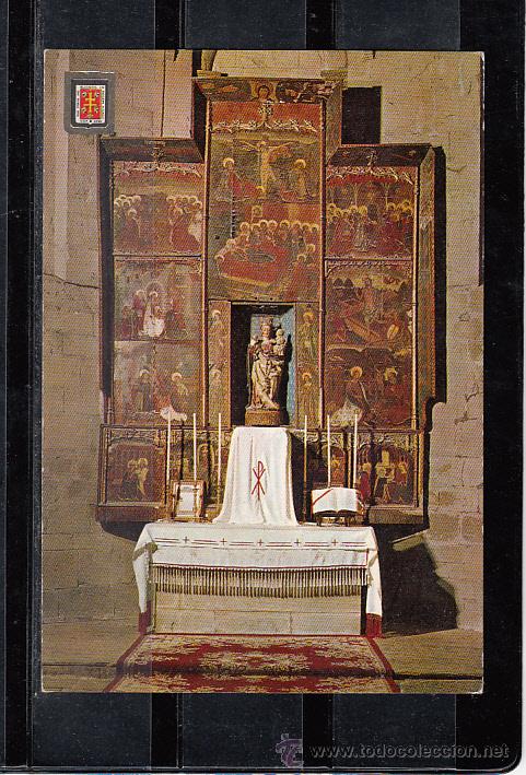 Postkarten: SANTA CRUZ DE LAS SEROS. MONASTERIO. RETABLO DEL ALTAR MAYOR. S. XI