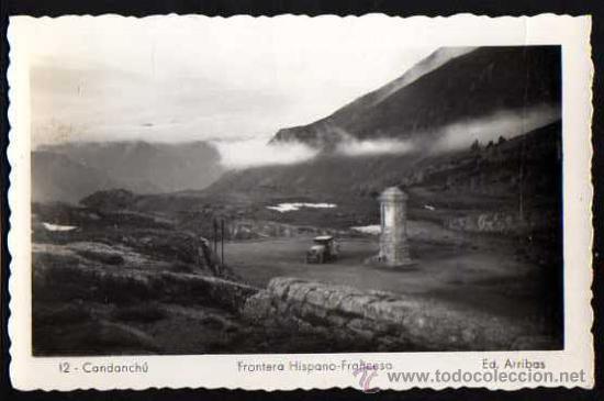 Postales: 12 Candanch&uacute;. Frontera Hispano-Francesa. Ed Arribas. No circulada