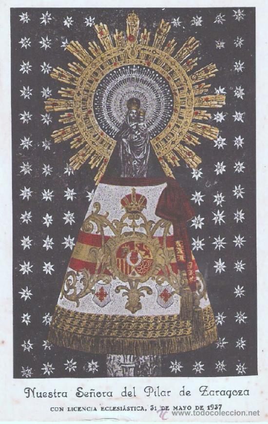 Postales: POSTAL - RELIGIOSA VIRGEN DEL PILAR - Foto 1