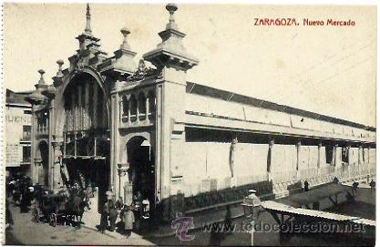 Postales: Zaragoza. Nuevo Mercado. - Foto 1