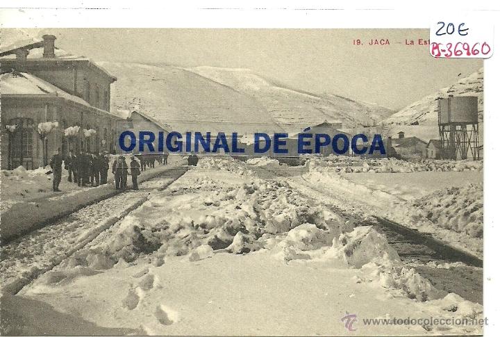 Postcards: (PS-36960)POSTAL DE JACA-LA ESTACION