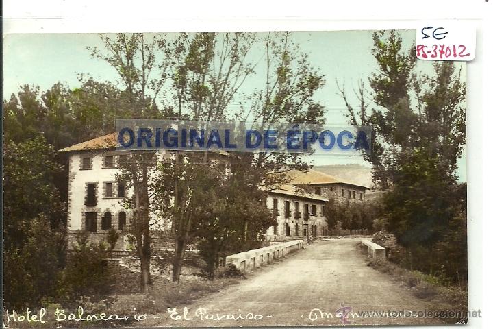 Postales: (PS-37012)POSTAL DE MANZANERA-HOTEL BALNEARIO,EL PARAISO