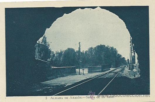 Postales: Alhama de Aragon, Salida del tunel - Foto 1