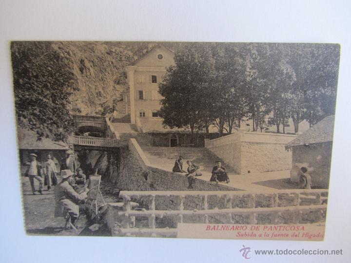 Postales: Postal antigua de Balneario de Panticosa.Subida a la Fuente del H&iacute;gado. Sin circular