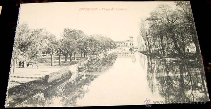 Postales: ANTIGUA POSTAL DE ZARAGOZA- PLAYA DE TORRERO- NO CIRCULADA