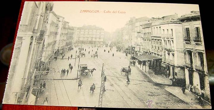 Postales: ANTIGUA POSTAL DE ZARAGOZA- CALLE DEL COSO- NO CIRCULADA
