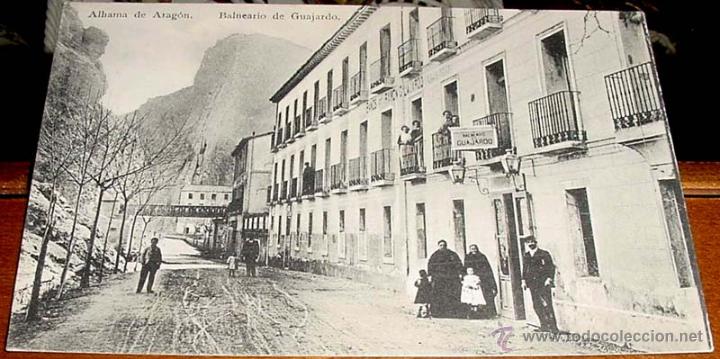 Postcards: ANTIGUA POSTAL DE ARAGON - BALNEARIO DE GUAJARDO - CIRCULADA.