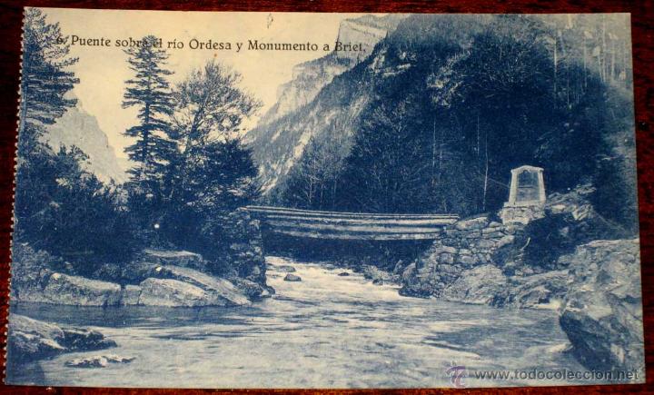 Postales: ANTIGUA POSTAL DE EL RIO ORDESA - ORDESA (HUESCA) - EDITOR SILVERIO PASCUAL 6 - CLICHES ARRIBAS - SI