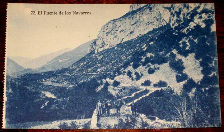 Postales: ANTIGUA POSTAL DE EL PUENTE DE LOS NAVARROS - ORDESA (HUESCA) - EDITOR SILVERIO PASCUAL 22 - CLICHES