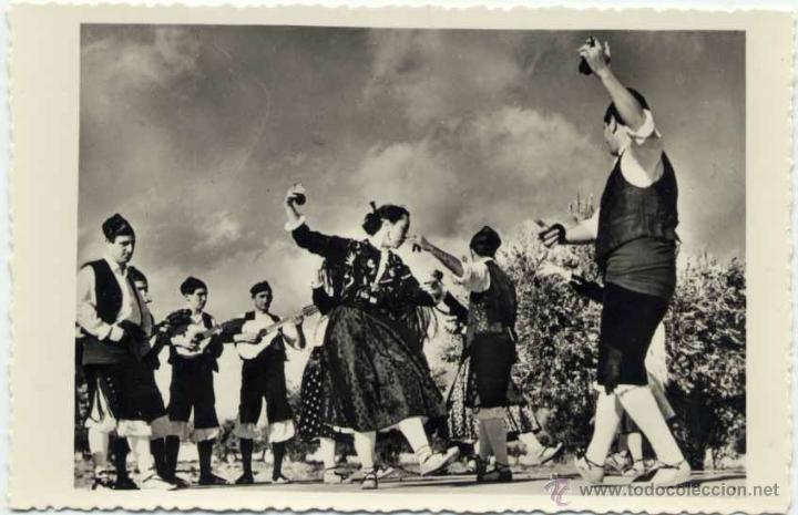 Postales: ARAGON.- JOTA DE ZARAGOZA.- CANCIONES Y DANZAS DE ESPA&Ntilde;A DE LA SECCI&Oacute;N FEMENINA