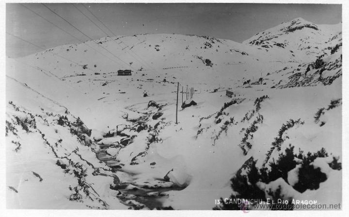 Postales: Tarjeta Postal - 13. Candanchu. El rio Arag&oacute;n