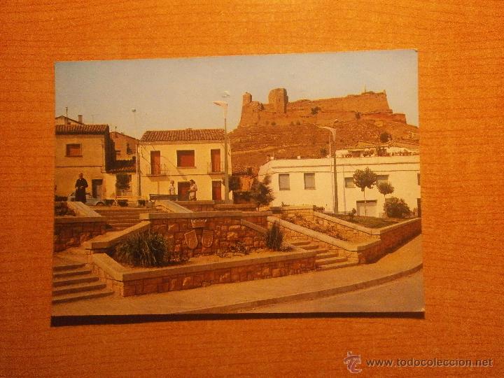 Postales: POSTAL MONZON (HUESCA) PLAZA DE SANTO DOMINGO AL FONDO EL CASTILLOSIN CIRCULAR