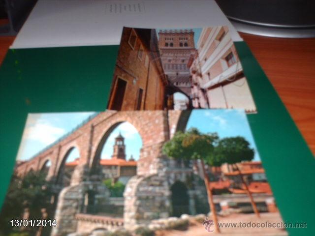 Postales: Lote de dos postales de Teruel. a&ntilde;os 80 - Foto 1