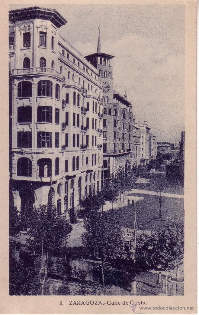 Postales: ZARAGOZA - CALLE DE COSTA - Foto 1
